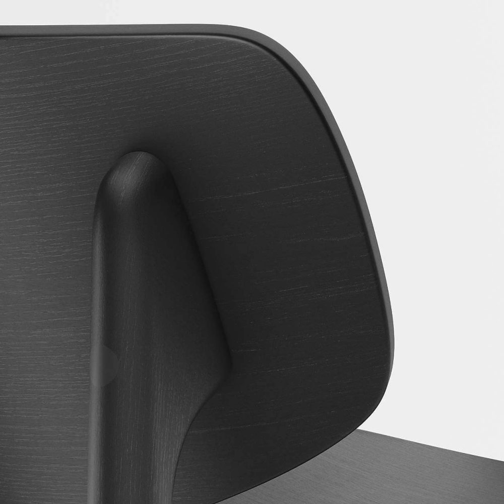 Paolo Black Wood Dining Chair - Image 2